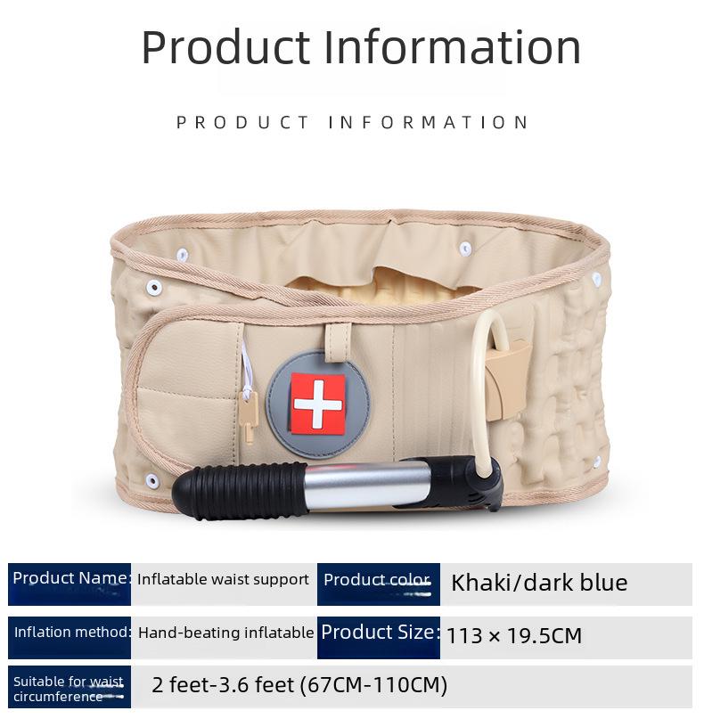Aufblasbarer Lendenwirbelstützgürtel für Männer und Frauen