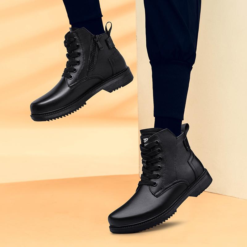 Retro Herren Business Stiefel 2024 Neue Herren Italienische Cowboy Nähstiefel Echtes Leder Stiefeletten Schuhe Luxusmarke Ausverkauf Winterstiefel