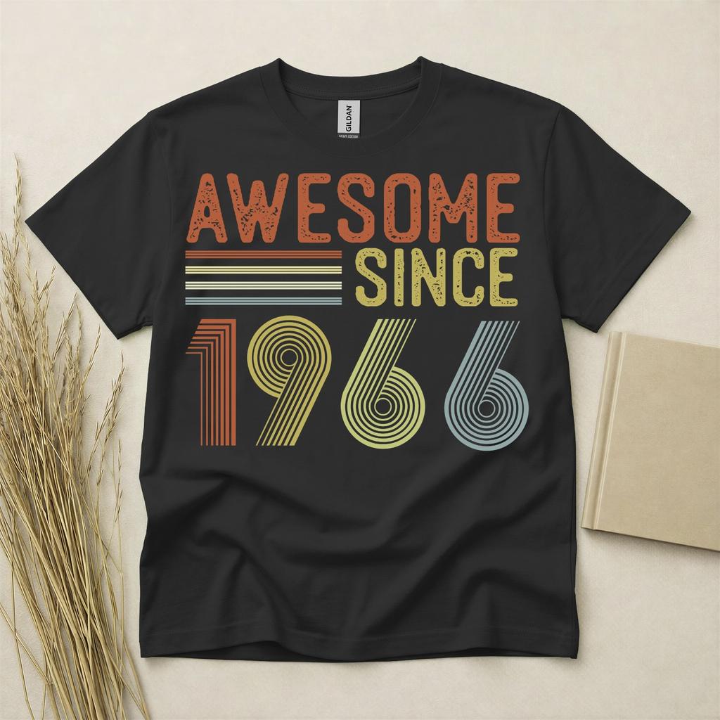 60th Birthday T Shirt Born In 1966 Gift 60 Year Old T-Shirt Sixty Retro Sixties