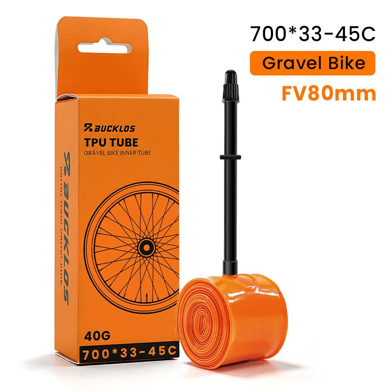 BUCKLOS TPU Bicycle Inner Tube 700C Bike Inner Tire Ultralight Cycling Tube for Road Gravel Bike Durable Bicycle Tpu Tubes Parts
