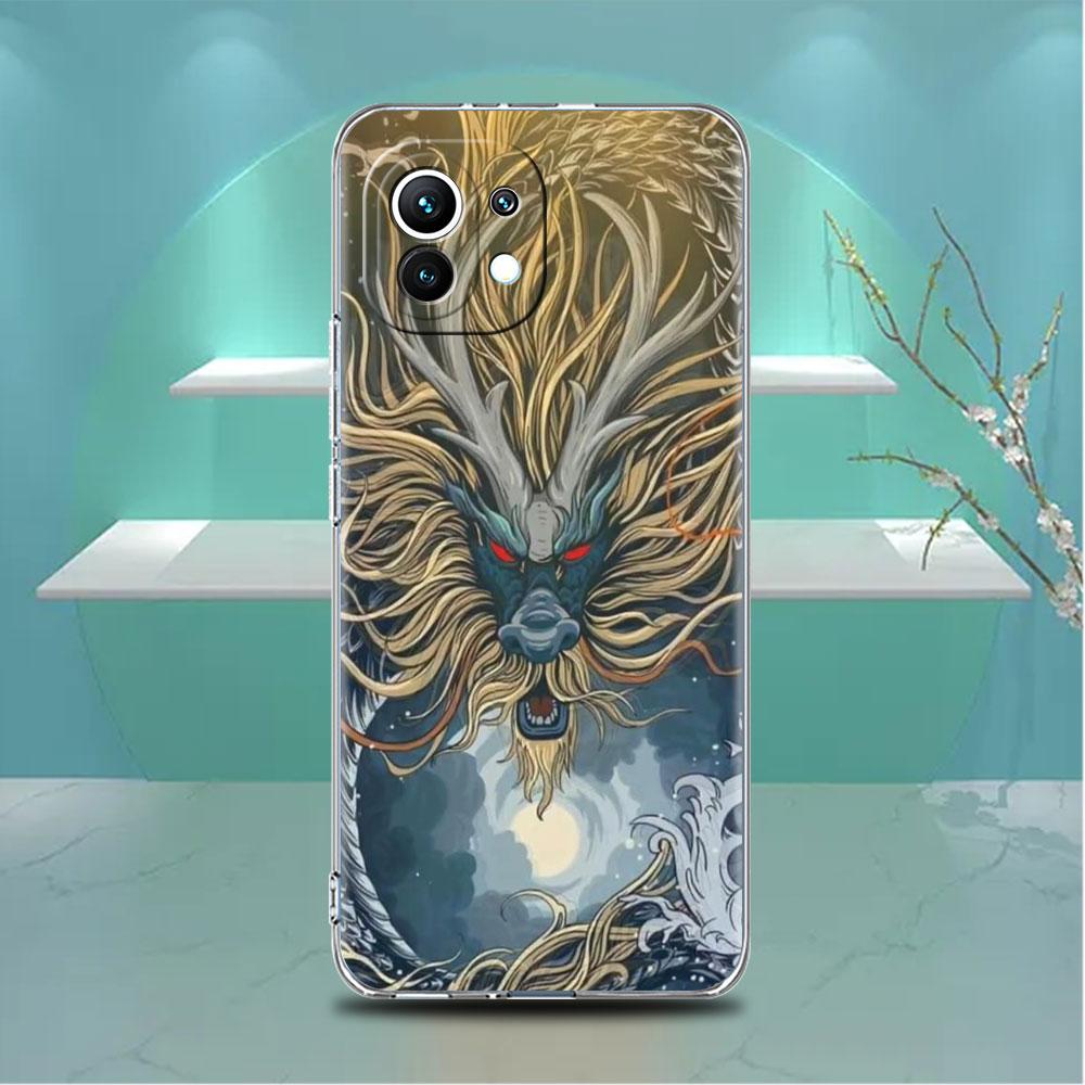 Clear Case For Xiaomi Mi Poco X3 NFC M3 Pro F3 F1 11 Lite 12 Note 10 11T 9T Transparent Phone Cover Lion Tiger Wolf