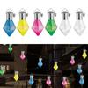 6 Pcs Solar Powered Diamond Led String Lights Hanging Solar Garden Lights For Party Holiday Outdoor Decoration