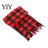 Commuting Winter Gear Classic British Plaid Scarf for Men Women, Soft Double-Sided Velvet Shawl, Skin-friendly Wrap Warm Thickened Neck Autumn