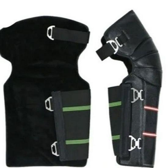 Extended Sheepskin Wool Leg Warmers - Windproof and Thickened Knee Pads for Winter Cycling & Cold Protection