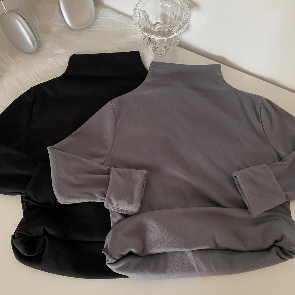 Korean Knitwear Women's Half-High Neck Cashmere Sweater, Small Fragrance Style, Autumn/Winter.