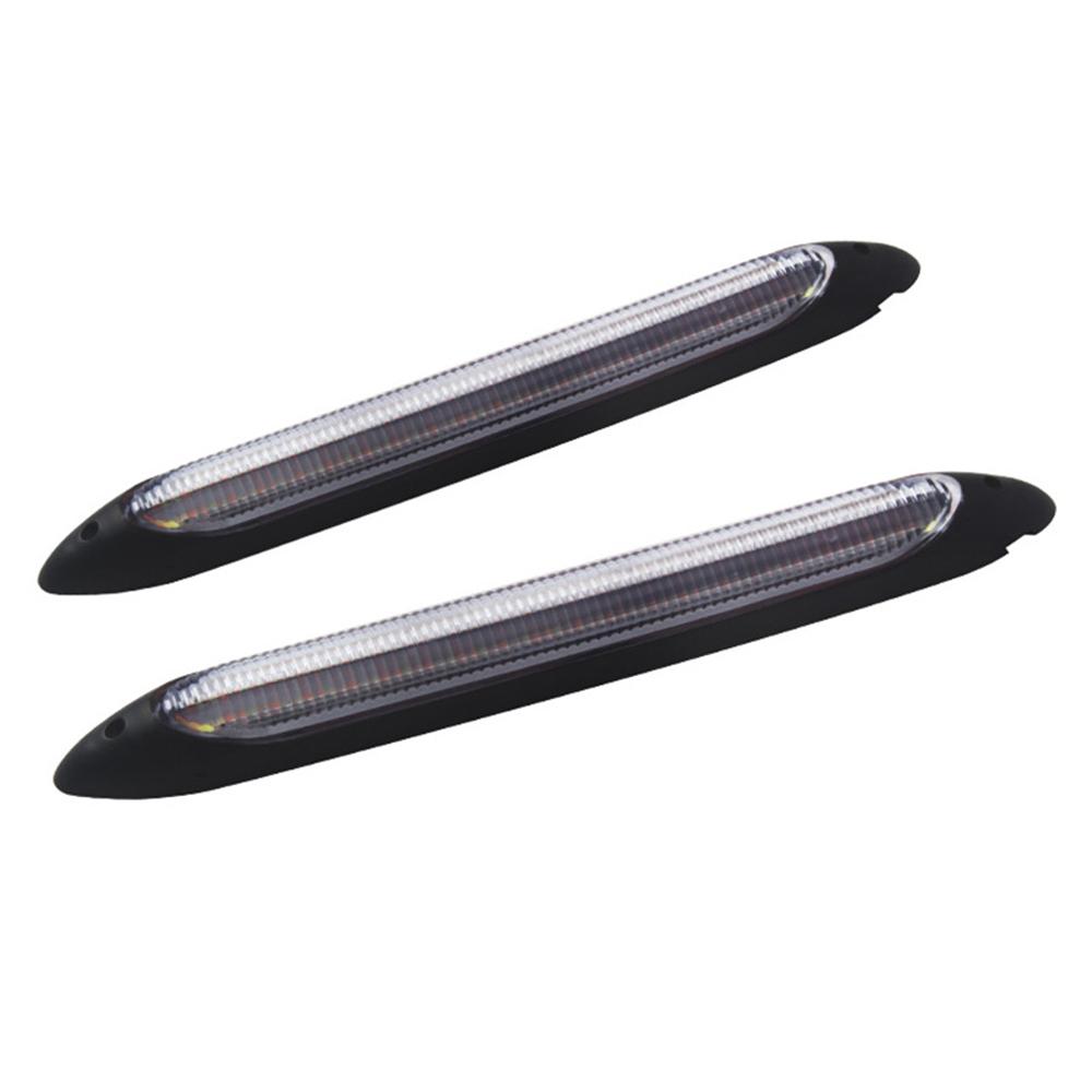 1 Pair Car Waterproof LED Sequential Daytime Running Light Turn Signal DRL Strip