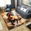 Horses Painting Carpet Rug for Living Room Bedroom Home Sofa Decoration,Kids Play Non-slip Floor Mat