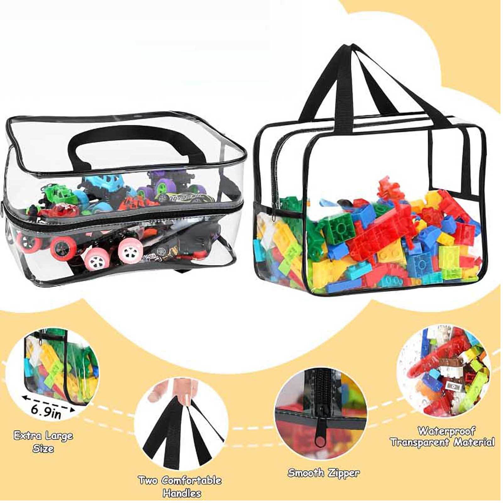 

Transparent Toiletry Bags Makeup Organizer Bags Large Capacity Cosmetic Storage Case For Business Travel Trips One Size чёрный