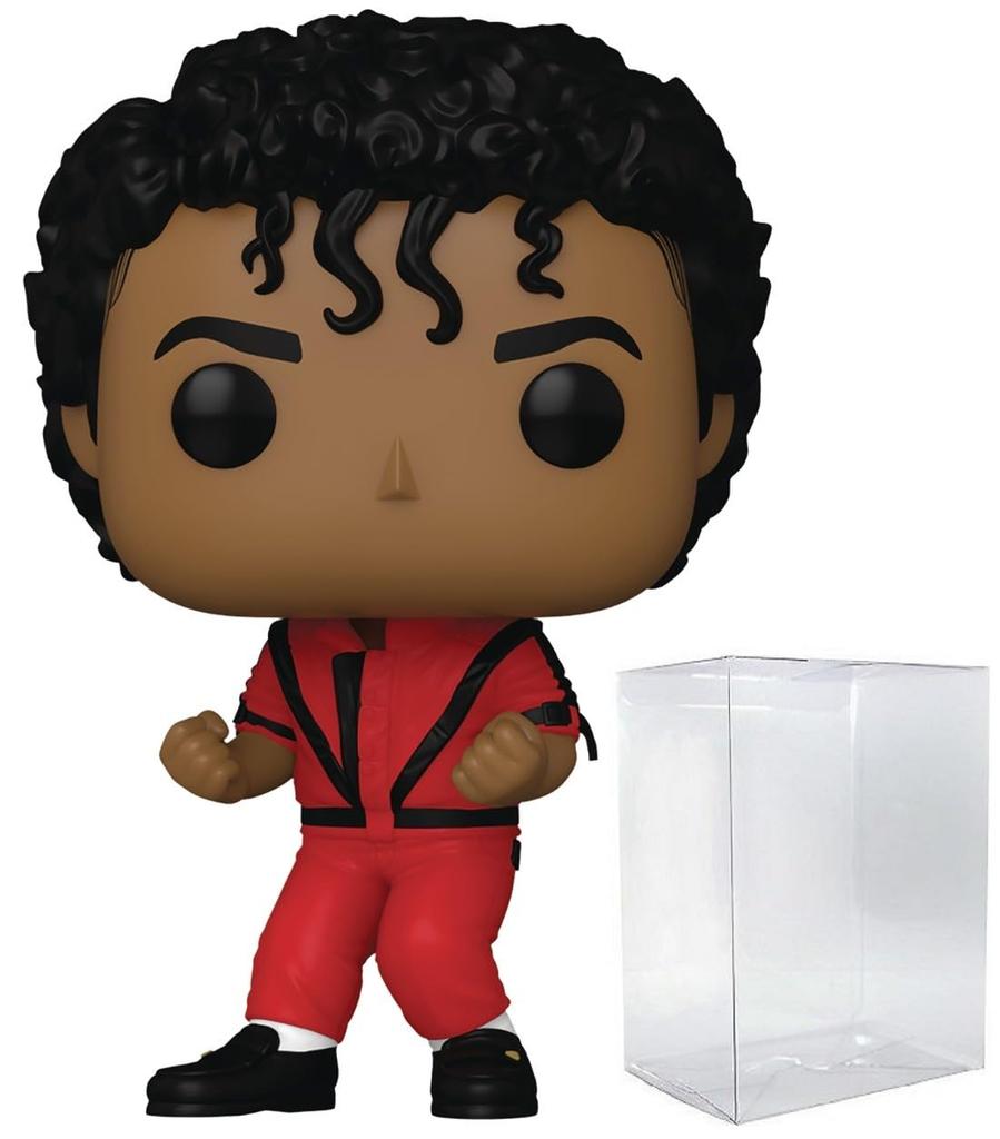 POP Rocks: Michael Jackson – Thriller Funko Vinyl Figure (Includes Compatible Box Protector Case), Multicolor, 3.75 Inch
