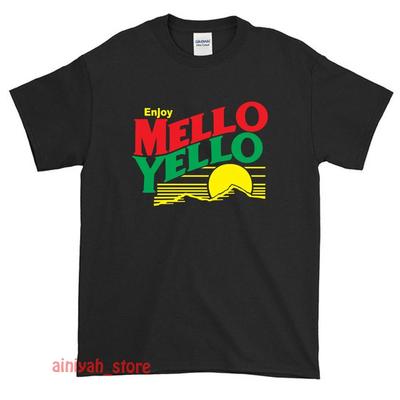 New Mello Yello Soda Soft Drink Logo Men's Funny T Shirt USA Size S-XXL