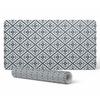 Durable Mat Under Equipment For Gamers Geometric Retro Pattern 120X60 Cm