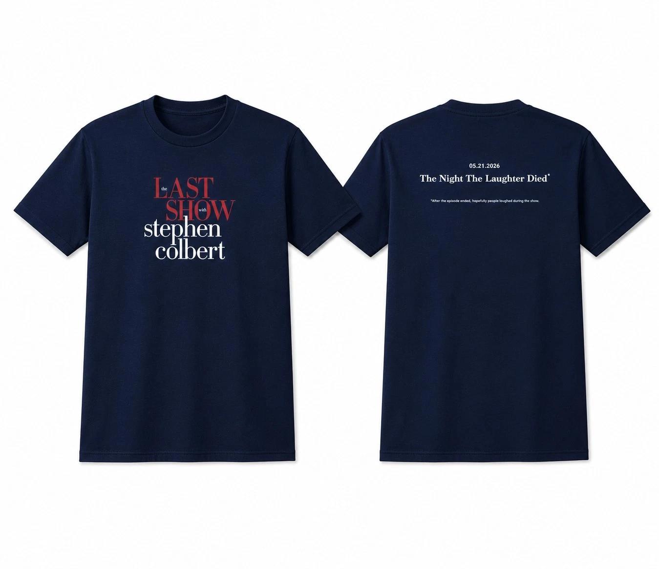 The Last Show Navy T-Shirt Late Night Comedy Fan Art Tee TV Finale Tribute Gift 3XL