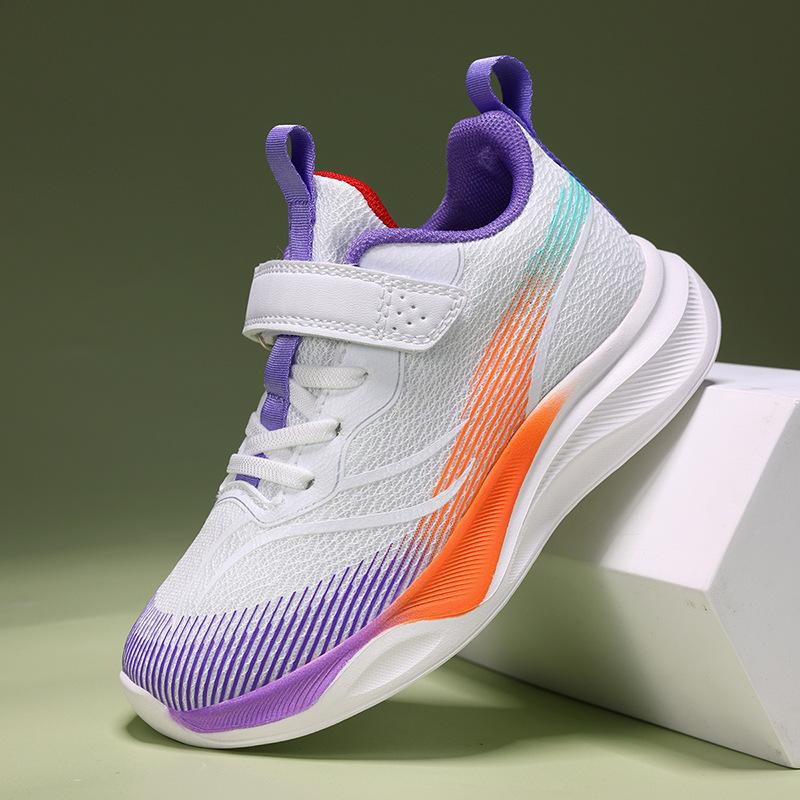 Boys shoes 2025 autumn new children's fly-woven mesh breathable sports shoes medium and large children's non-slip boys running shoes