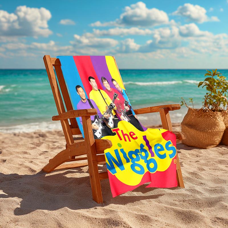 1pc The Wiggles1 Beach Towel, Comfortable and Thick, and Swimming/Bath/Picnic/Camping Towel, Suitable for Seaside Beaches