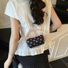 Nylon Small Oval Crossbody Bag For Women With Zipper Closure And Macaron Colors