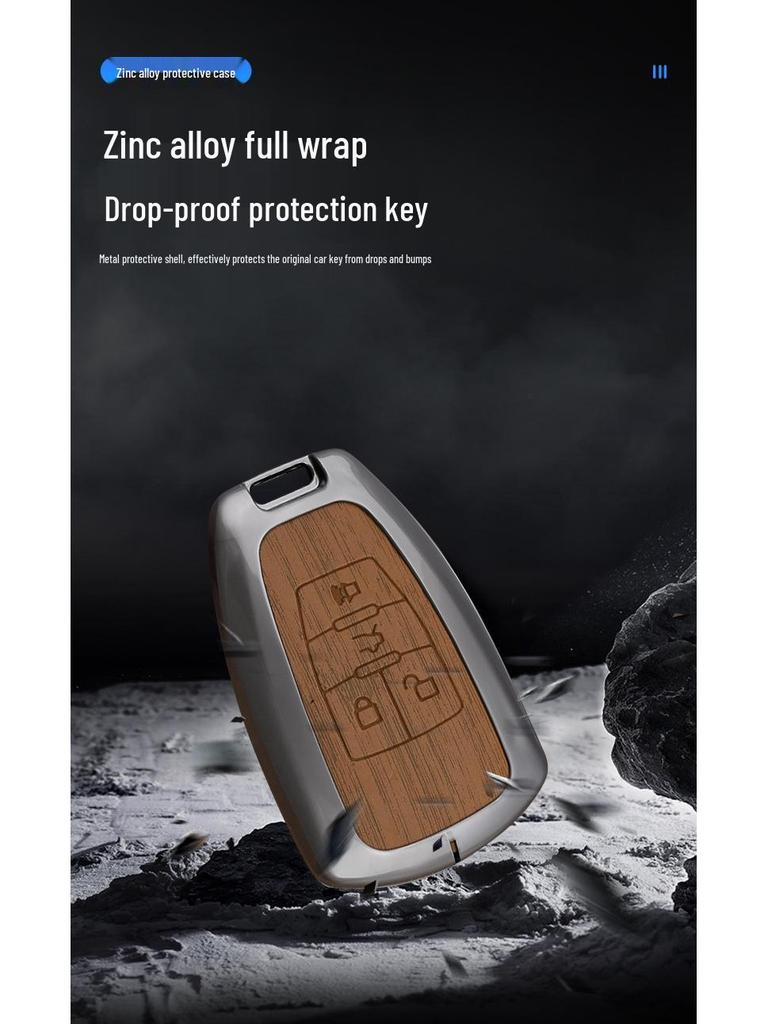 BAIC EU5 Key Case: Metal Package for EC5/M50F/EX Senbao D50/D70/X55 Models