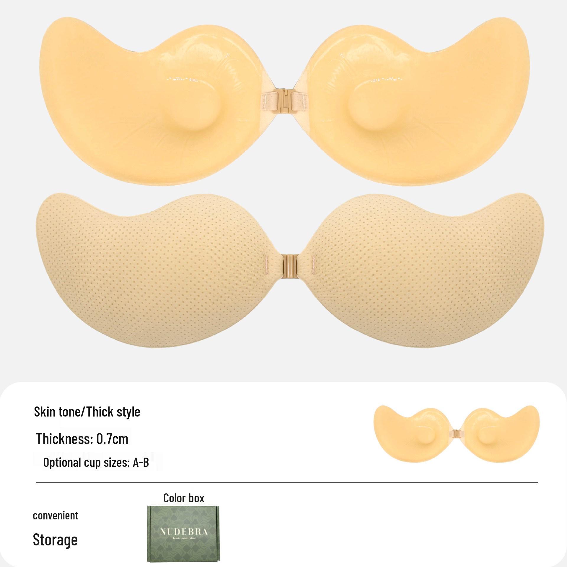 

Манту Чашка Товсті Накладки на Груди: Нековзка, невидима підтримка для невеликих грудей - Ідеально для весільних фотографій та офіційного одягу A