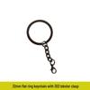Gun Black Metal Key Chain Doll DIY Jewelry Handmade Accessory