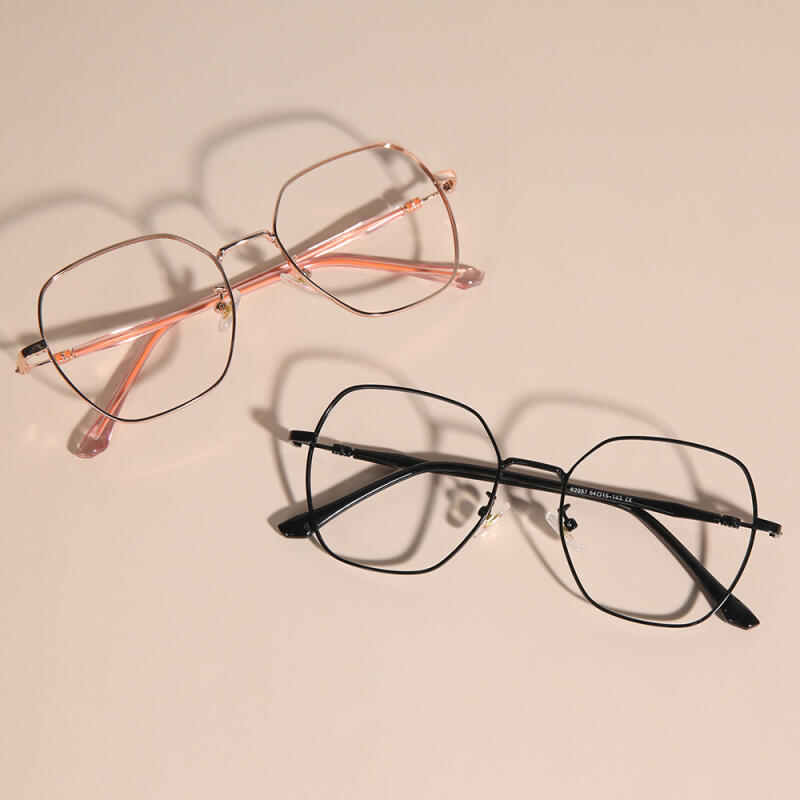 Simple Blue Light Blocking Glasses Frame 67528 black