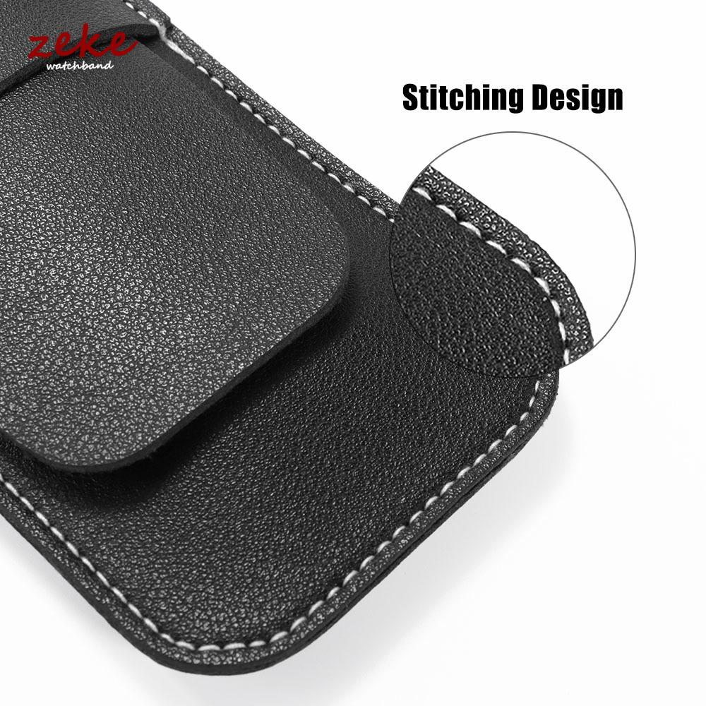 Leather Watch Bag Organizer Watch Accessories Anti-Dust Gift Bag Black Suede Stitching Bags for Jewelry Watch Storage Gift Bags