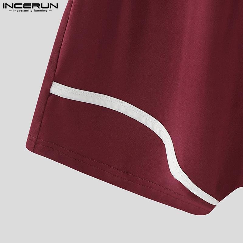 INCERUN Herren U-Ausschnitt Ärmellos Nähte Rückenreißverschluss Tanks Jumpsuits Bodys Unterwäsche