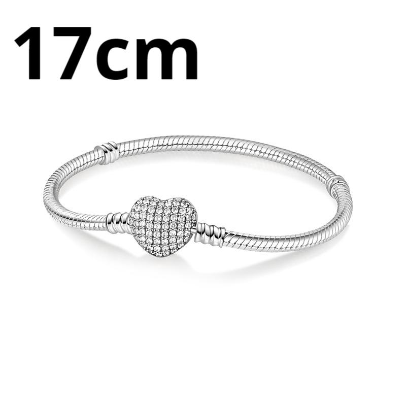 Exquisite Copper Bowknot Pearl Heart Charm Bracelets Sparkling Pavé Circle Bangles For Women Jewelry Diy Fine Gifts