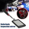 Inspection Mirror with LED Lighting 360° Telescopic Detection Lens Square Retractable Car Engine Chassis Mechanic Repairing Tool