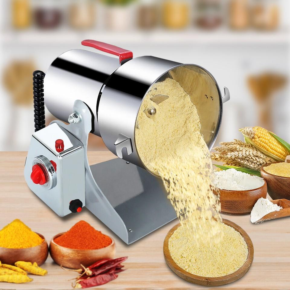 800g/2000g/2500g Electric Grain Grinder Mill, Stainless Steel Spice Herb Mill Dry Food Grinder for Coffee Nut Cereal Corn Seeds