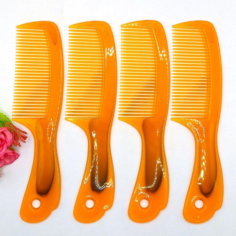 Durable Large Ox Tendon Comb - Sturdy, No-Shed Plastic Comb for Women, Straight Hair