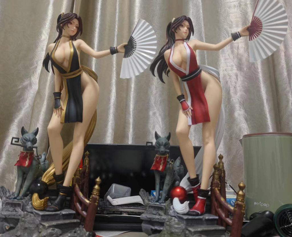 The King of Fighters 50cm/19.68nch Anime Hinata  Fire Dancei figures Two-tone dragon ballz PVC Action Wild Battle Toys Gifts