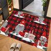 Tapis de sol thème Noël, Tapis doux, Décoration de fête intérieure pour la maison