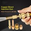 1 Set Home Hose Adjustable Pressure Garden Sprinkler Spray Nozzle Water Gun Brass High Pressure Direct Spray Quick Connector
