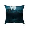 Scary Halloween Theme Pumpkin Bat Black Cat Print Pattern Cushion Cover Home Decor Sofa Decor Throw Pillow Cover