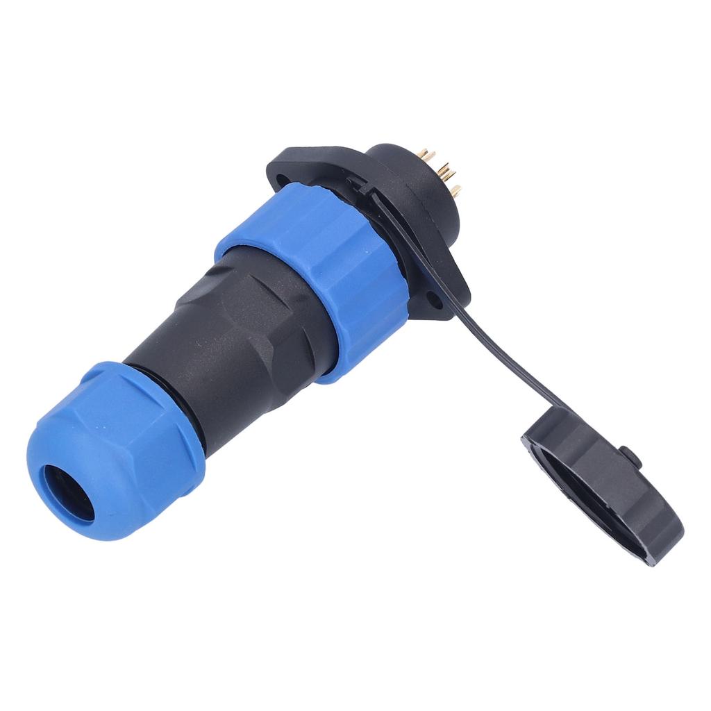 IP68 Waterproof Plug Socket Flange Aviation Power Connector Industrial Adapter AC380V SP206 Pin