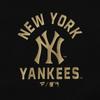 T-shirt Fanatics MLB Standard Logo Imprimé Or, New York Yankees, ML0325FW01, Noir (BLK_NY)
