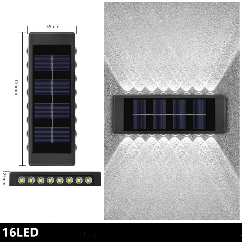 Outdoor Solar LED Wall Lights Waterproof Led Solar Lamp Up And Down Luminous Lighting For Garden Balcony Yard Street Decor Lamps