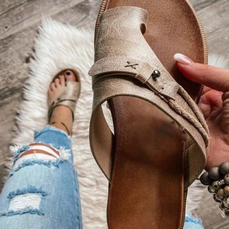 Women's Summer Flat Sandals New Birkenstock-Style Flip Flops for Beach Outdoor Wear