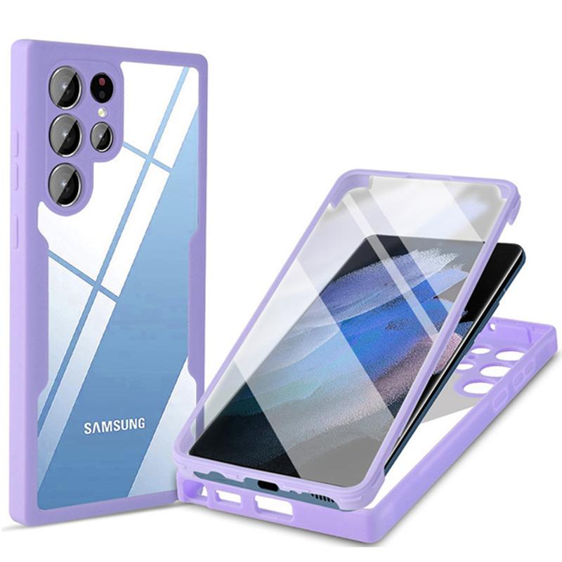 360 Degree Shockproof Phone Case Dual Layer Full Body Cover for Redmi 10C Note 12 10 11 11s Pro+ 5G 4G Samsung Galaxy  A14 A34 A54 A04S A52S A13 A53