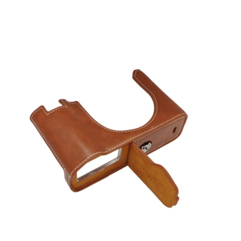 

Leather Camera Base Cover For GFX100RF For HassleFree Battery Replacement And Tripods Mounting коричневий