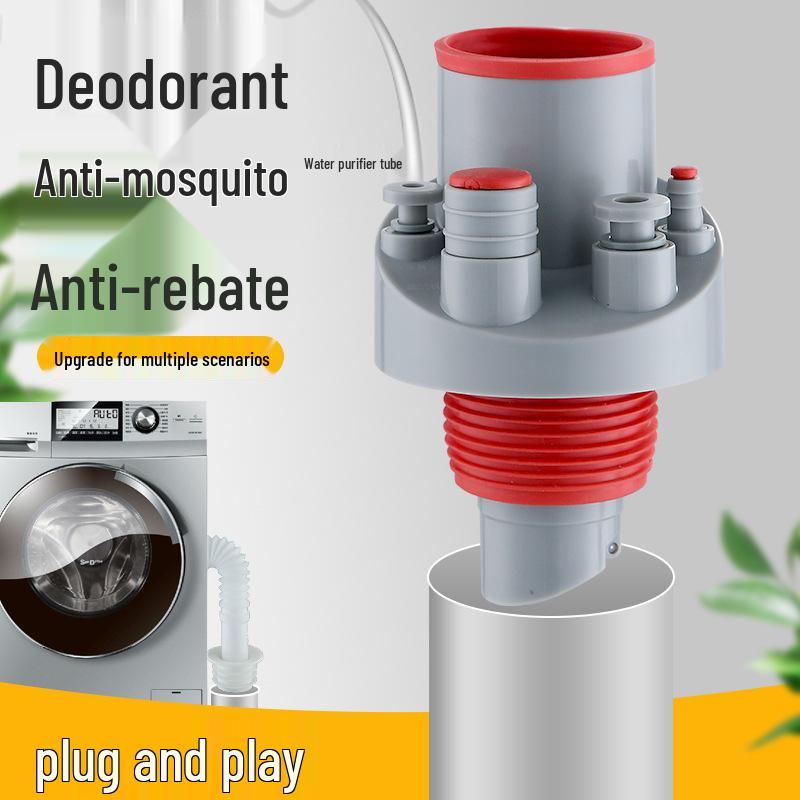 Multifunctional Kitchen Sink Drain and Odor-Proof Dishwasher Connector with Water Purifier