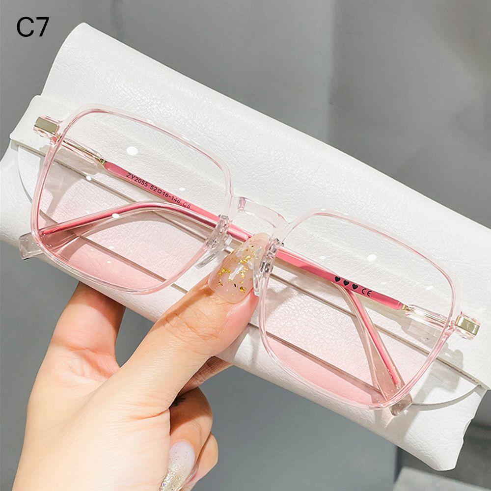Trending Square UV Protection Clear Frame Sunglasses Oversized Sunglasses Shades Ladies Sun Glasses