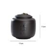 Creative Black purple clay tea can Ceramic Tea pot sealed candy jar ore purple Art tea can Moisture-proof Sealed Storage pot