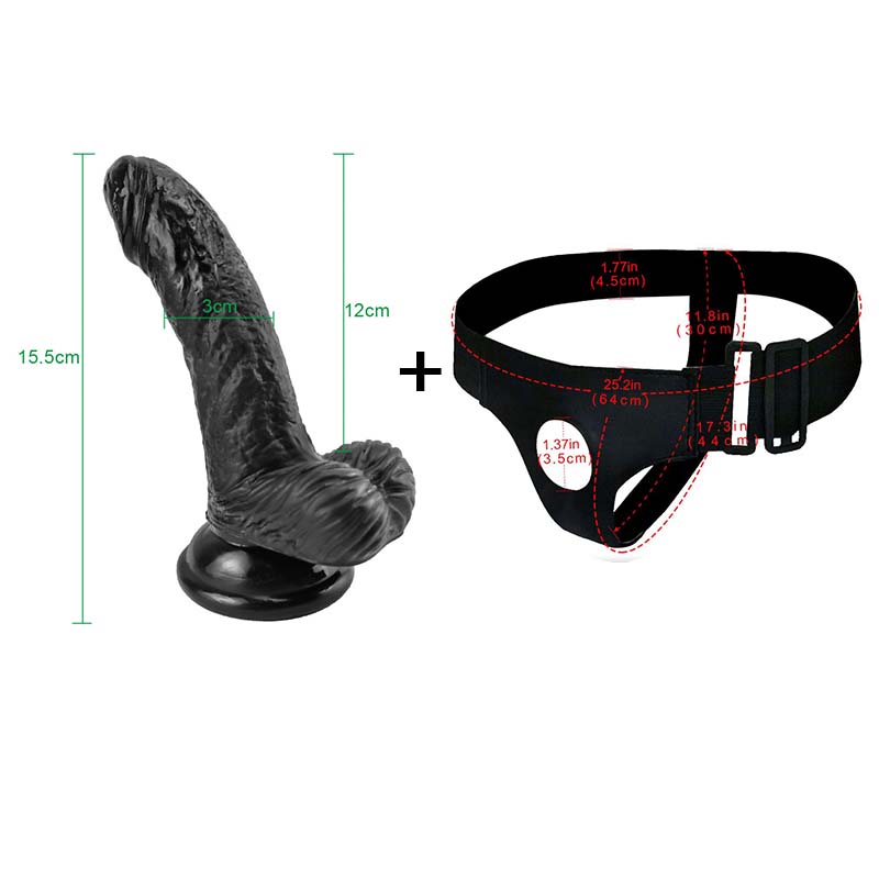 Realistické penisové dildo RUNYU Strapon Dildo pro ženy Pásek na kalhotky Sexuální hračka pro lesbické ženy Vaginální stimulátor