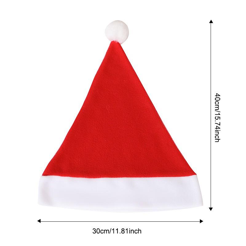 Festliche Plüsch-Weihnachtsmütze für Erwachsene & Kinder - Perfekt für Feiertagspartys & Dekorationen