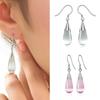 Fashion Opal Waterdrop Hook Earrings Flower Leaf Earring Jewelry for Women Gift
