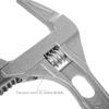 PETTYOLL 2PCS Adjustable Wrench, 16-68mm Mini Adjustable Spanner Short Shank Large Openings Ultra-thin Wrench, Aluminum Alloy Repair Tools for