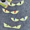 Luminous 3D Demon Eye Cat Eye Design Motorcycle Sticker Glowing Headlight Decal For Scooters Decoration