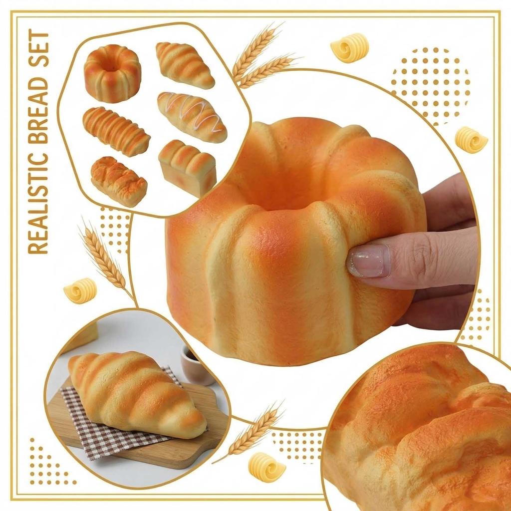 Bread Toys, Slow- Fake Bread Toys For Stress Relief
