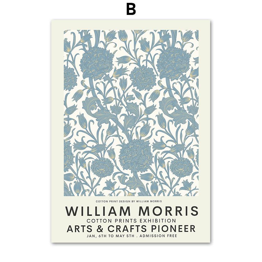William Morris Museum Utställning Galleri Väggkonst Nordiska affischer Dukmålning Och tryck Väggbilder för vardagsrumsinredning