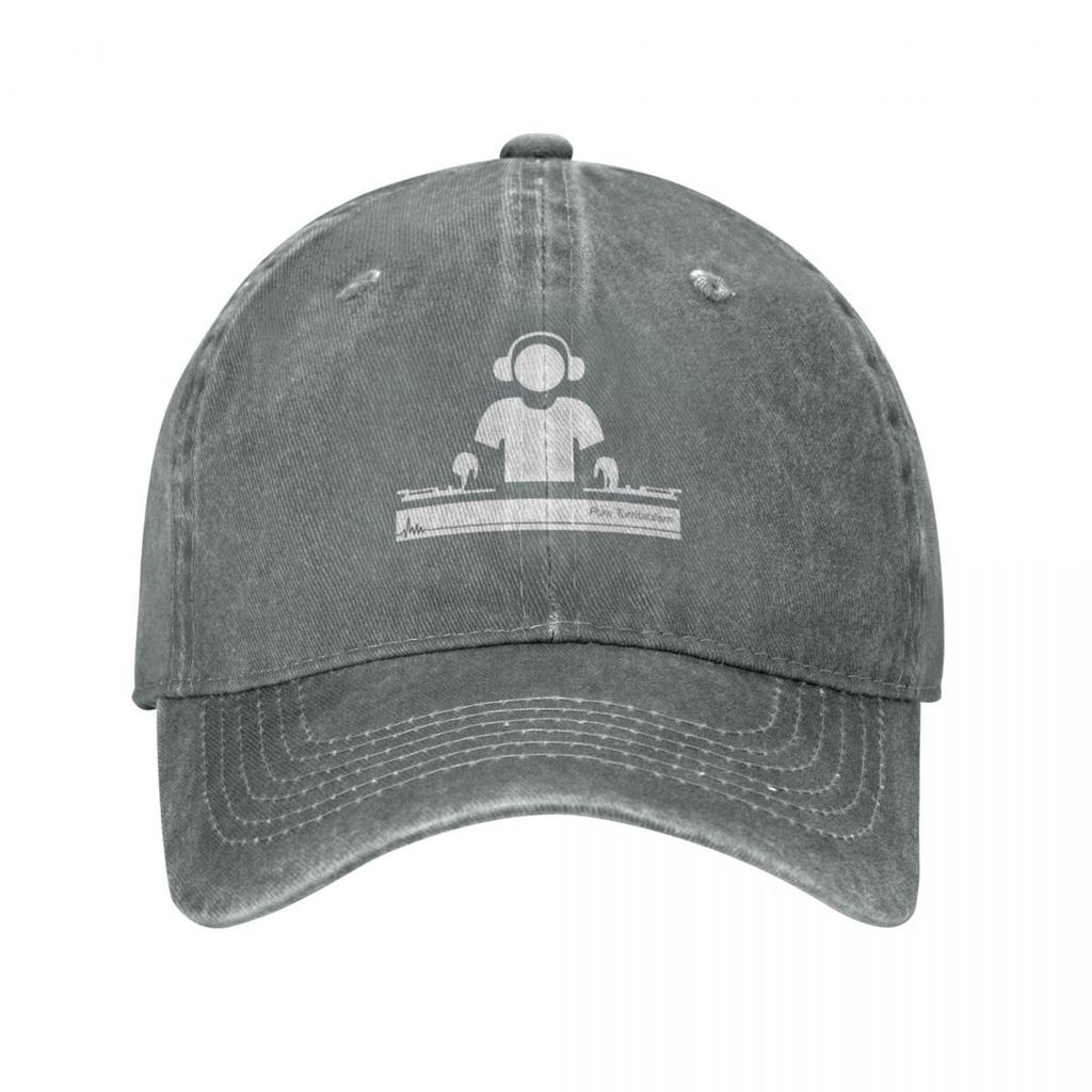 Music Pure Turntablism Pro Sport Retro Denim Washed Baseball Caps For Women Cowboy Activities Hats Camping Womens Trucker Cap